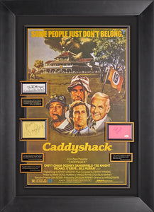Caddyshack Cast Signed Movie Display
