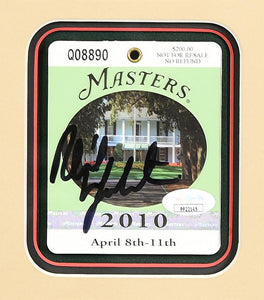 Phil Mickelson Autographed Masters Flag Display