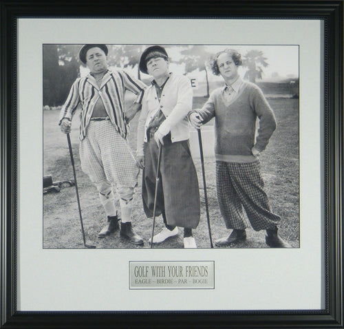 Three Stooges Golfing with Friends